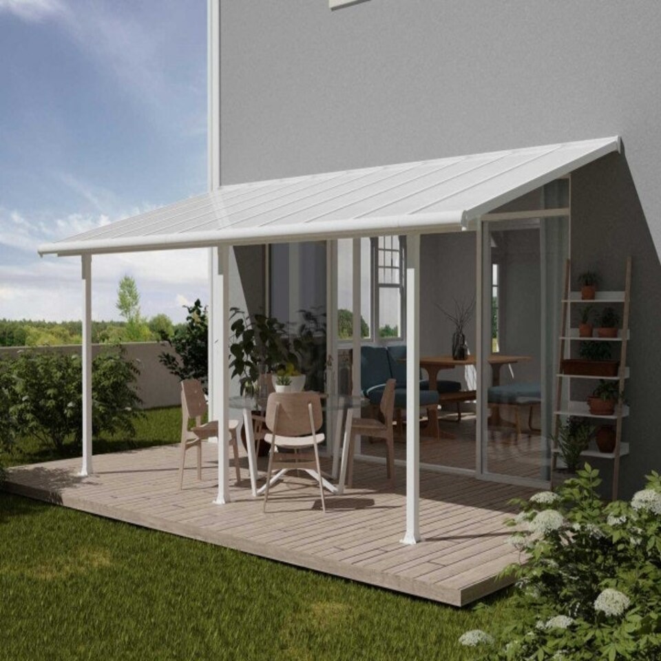 image 1 of Patio Cover Olympia 3 x 6.10 Clear - Polycarbonate - L619 x W300 x H305 cm - White White
