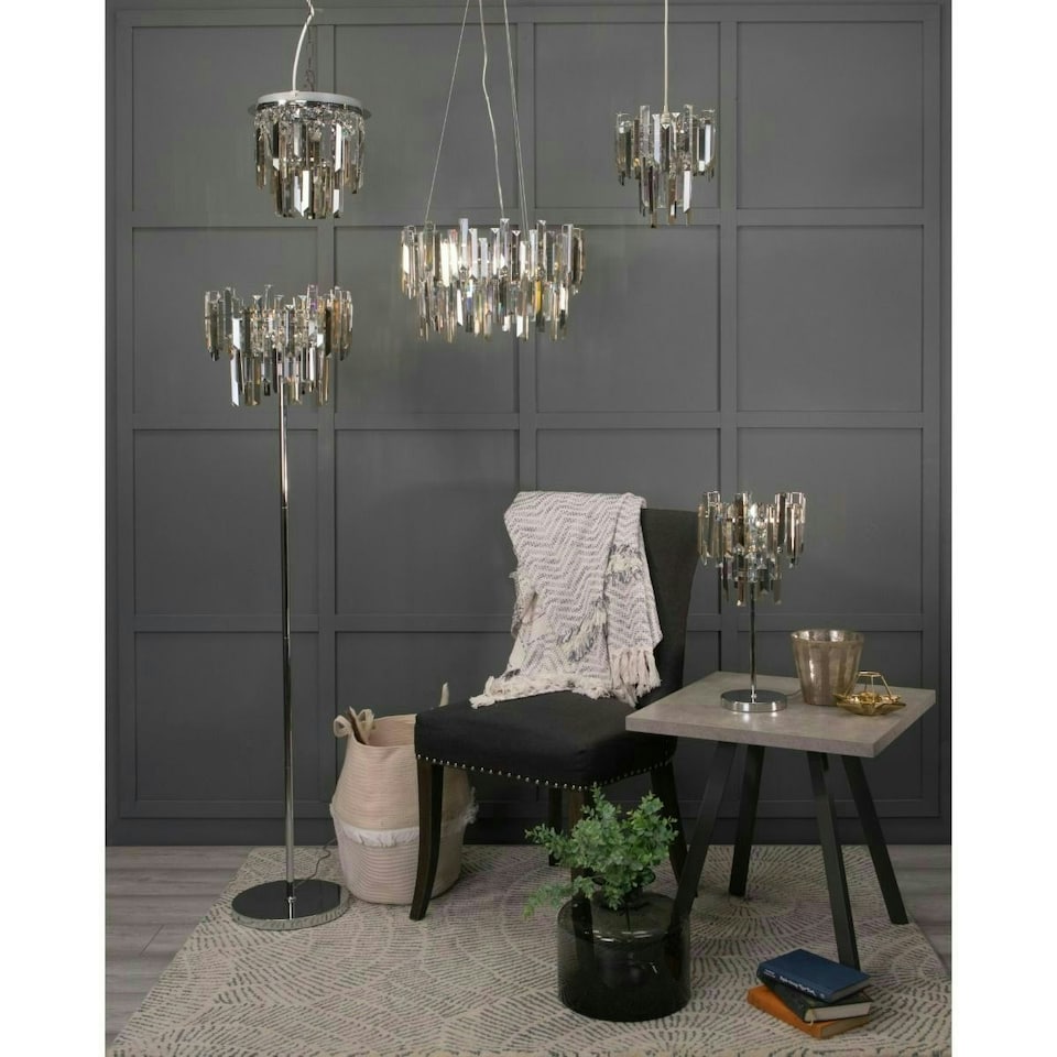 image 1 of Onega Pendant Champagne and Smoked Non Electric Light Shade