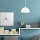 image 3 of ValueLights Modern Gloss White Metal Dome Ceiling Pendant Light Shade