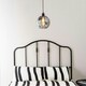 image 3 of ValueLights Bellamy Easy Fit Smoked Glass Globe Lampshade Ceiling Light Shade - Bulb Included