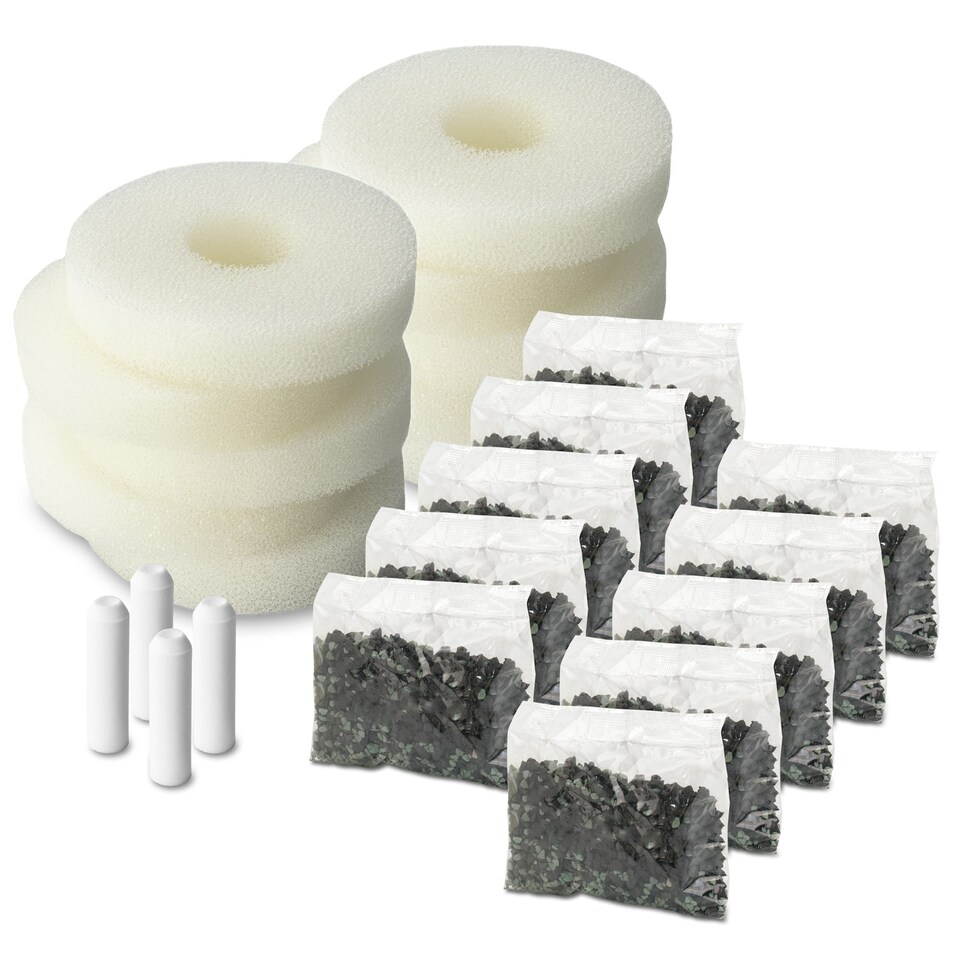 image 1 of Pisces 10 Pack Compatible Refill Service Kit for Oase biOrb with Filter Media & Airstone