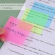 image 4 of Pack of 50 Coloured Translucent Sticky Notes 75 x 50mm