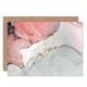 image 1 of Abstract Paint Pink Grey Art Blank Just to Say Card