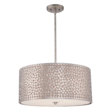 Confetti 4 Light Large Round Ceiling Pendant Old Silver, E27