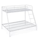 image 10 of COSTWAY Metal Bunk Bed with Ladder Safety Guardrail
