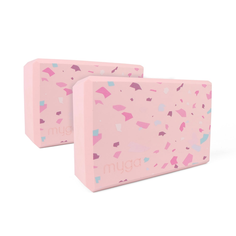 image 1 of Myga Pair of Yoga Blocks - Terrazzo