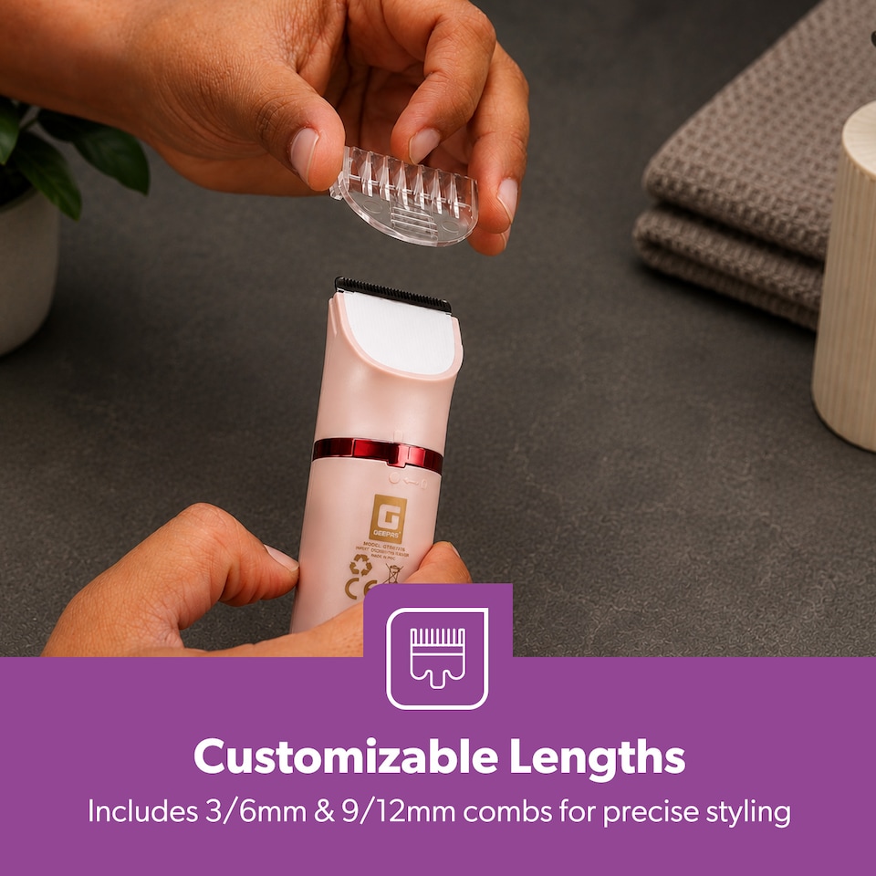 image 1 of GEEPAS 3-in-1 Waterproof Lady Shaver Set