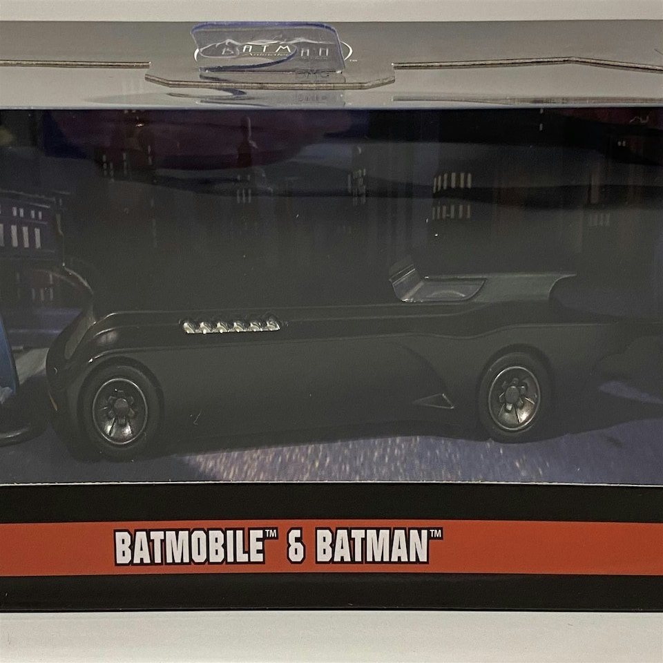 image 1 of Batman Animated Batmobile with Figure 1:32 Scale Jada 31705