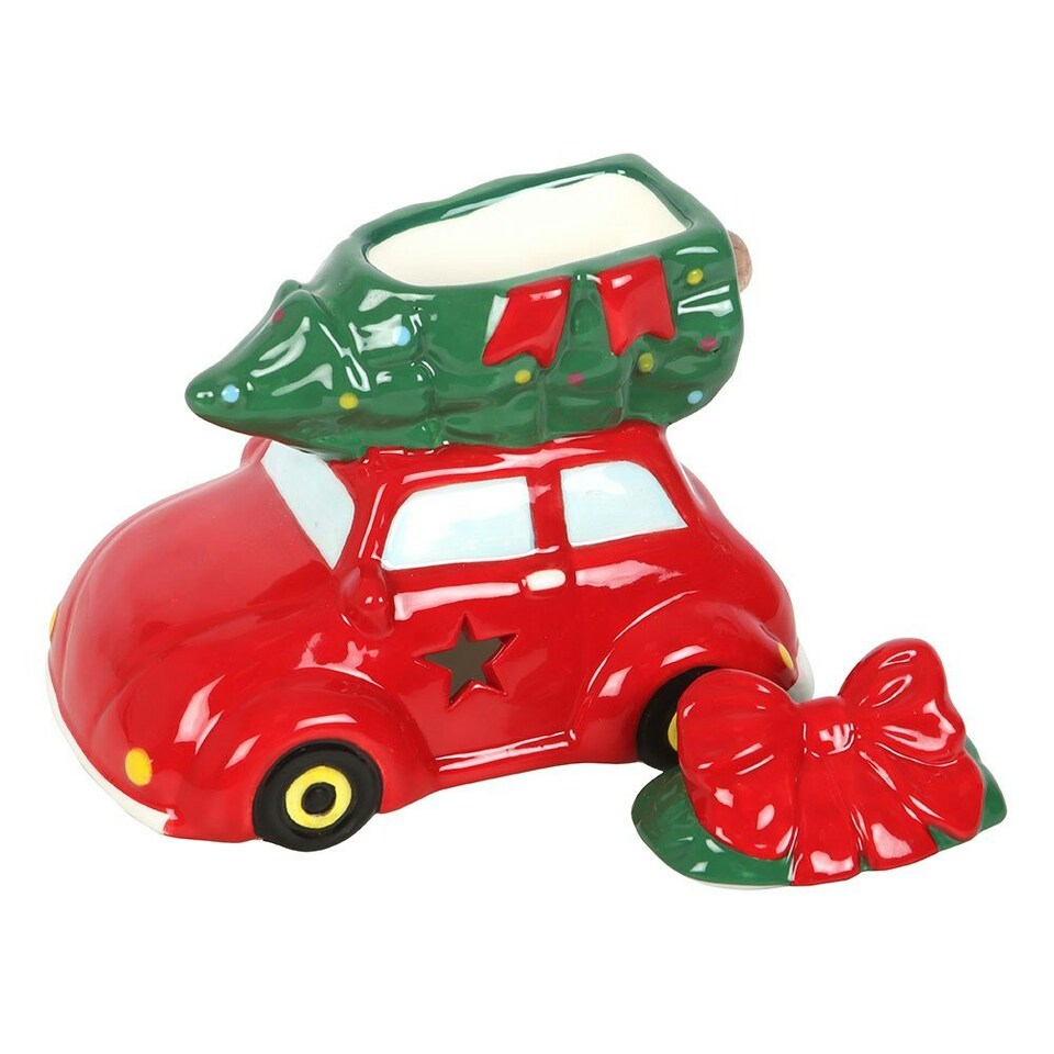 image 1 of Red Car Christmas Tree Oil Burner