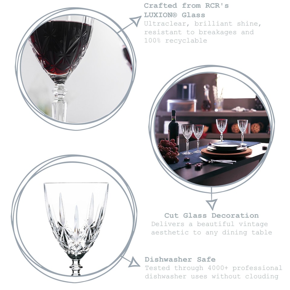 image 1 of RCR Crystal  Orchestra Wine Glasses - 290ml - Clear - Pack of 6