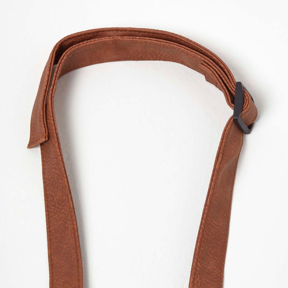 image 1 of Homescapes Blue and Pink Gardening Apron with Floral Rose Design