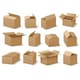 image 2 of 10 x Single Wall 18 x 12 x 10" (457x305x254mm) Strong Cardboard Shipping Boxes For House Moving & Storage Brown