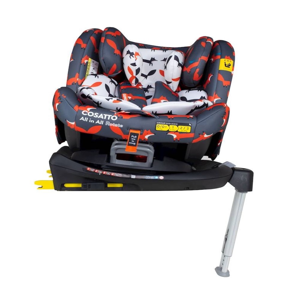 image 1 of Cosatto All in All Rotate Car Seat - 360 Spin, All Stages Car Seat, 0-12 Years Old (Charcoal Mister Fox)