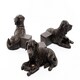 image 1 of Resting Labrador Plant Pot Feet - Set of 3 - L9 x W10.5 x H7 cm Grey