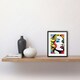 image 2 of Print Pop Blonde Woman Face Comic Style Retro Glam Fashion 9x7" Black Framed Wall Art Print