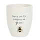 image 1 of Something Different Thank You For Helping Me Grow Ceramic Plant Pot - White - One Size