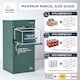 image 10 of SMART PARCEL BOX® Extra Large Front & Rear Access | Green | 1