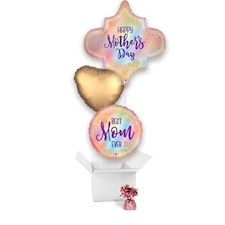 Opal Mother's Day Boho Balloon Bouquet - 3 Inflated Balloons In A Box
