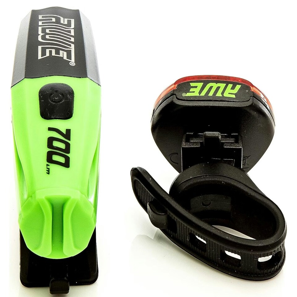 image 1 of AWE X-Fire360 USB 2.0 730 Lumens Rechargeable Bike Light Set Front/Rear CE Approved