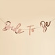 image 2 of Rose Gold Foil Bride To Be Hen Party Cardboard Letter Banner 200cm