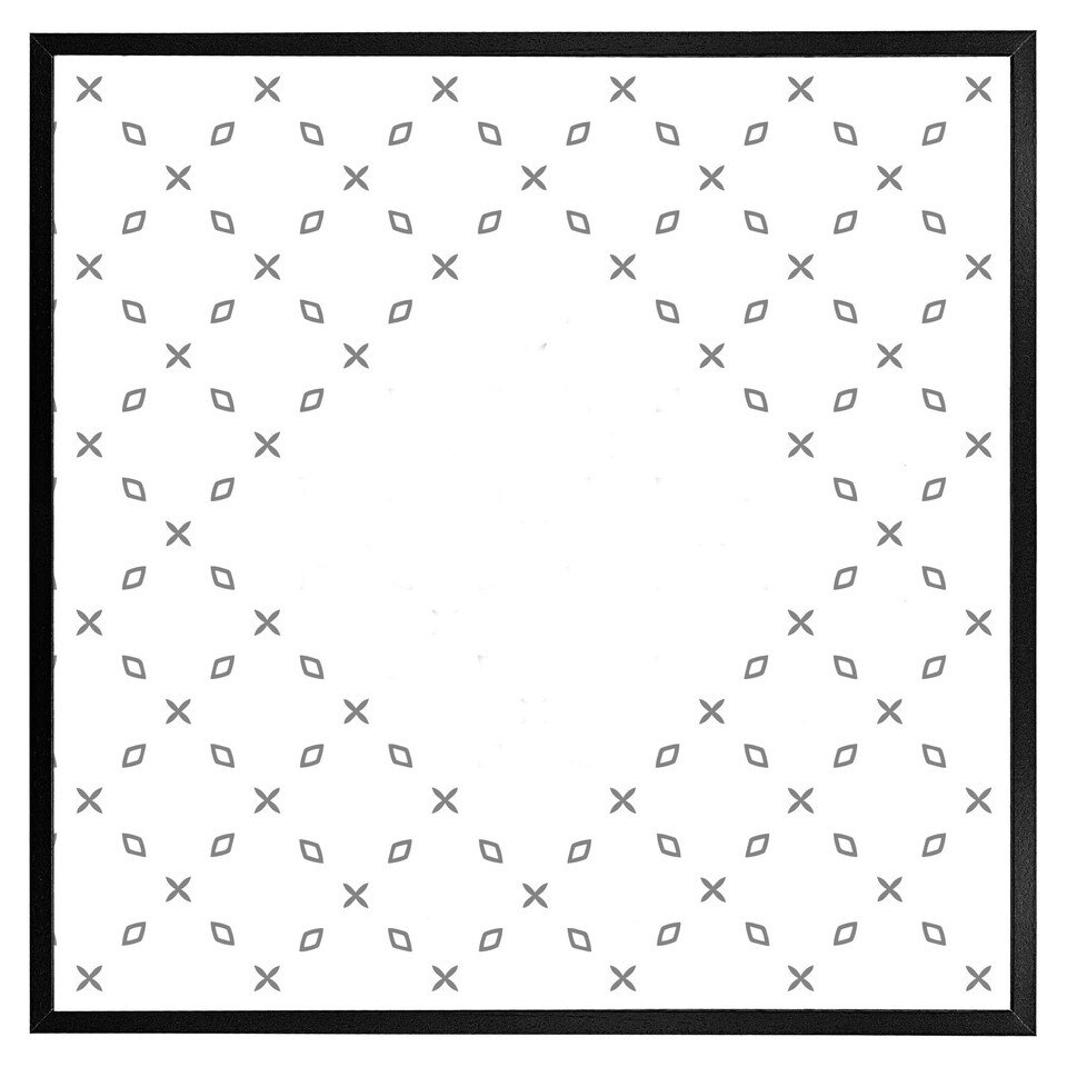 image 1 of Crosses & diamonds (Picture Frame) Brown | Oak | M