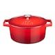 image 1 of Cooks Professional Casserole Dish 26cm – Ovenproof Pan with Lid | Red | Red