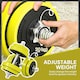 image 5 of HOMCOM Adjustable 20KGS Barbell & Dumbbell Set for Home Gym, Yellow Standard