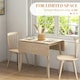 image 5 of Extendable Kitchen Table for 2-4, Folding Drop Leaf Dining Table, Natural