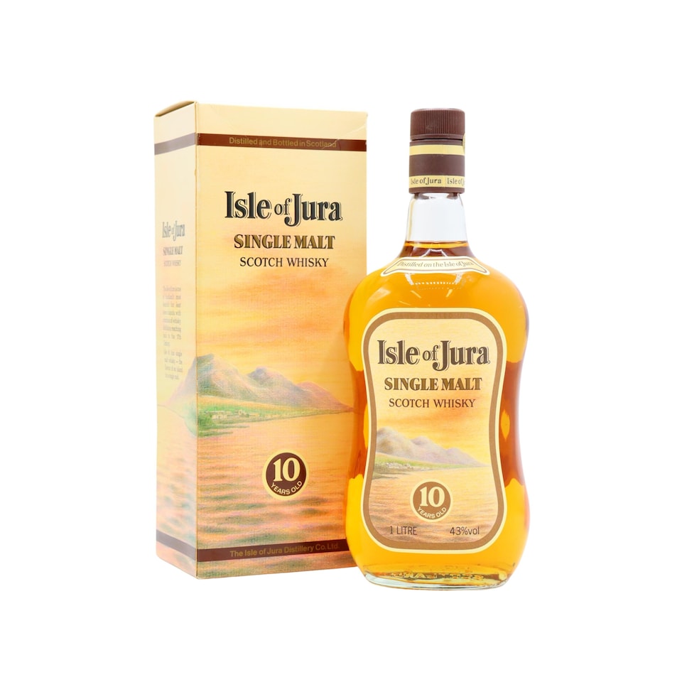 Jura - Single Malt Scotch 10 year old Whisky (1980's Bottling) (1 Litre)