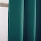 image 8 of Teal Blackout Curtains - Eyelet Thermal Curtain  - 46 x 72 Inch Drop - 2 Panel | Blue | One Size