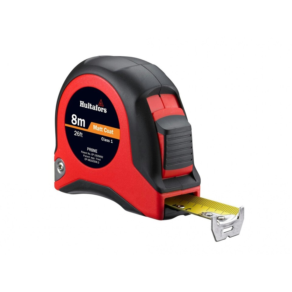 Hultafors Pr Short Steel Tape - Multi Colour - 8m/26ft (Width 25mm)