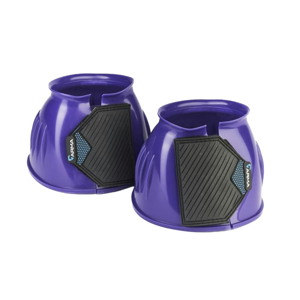 ARMA Gloss Horse Overreach Boots - Purple - X Full
