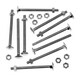 image 2 of Securfix Carriage Bolts & Hex Nuts (Pack of 200) - Silver - 75mm