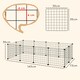 image 7 of PawHut DIY Pet Playpen Metal Wire Fence Guinea Pig Small Animals Cage 12 Panel