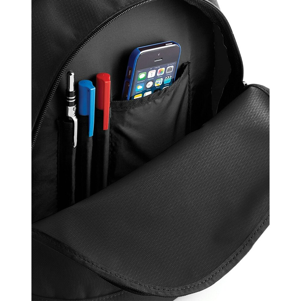 image 1 of Bagbase Universal Multipurpose Backpack / Rucksack / Bag (18 Litres) (Pack of 2) - Black - One Size