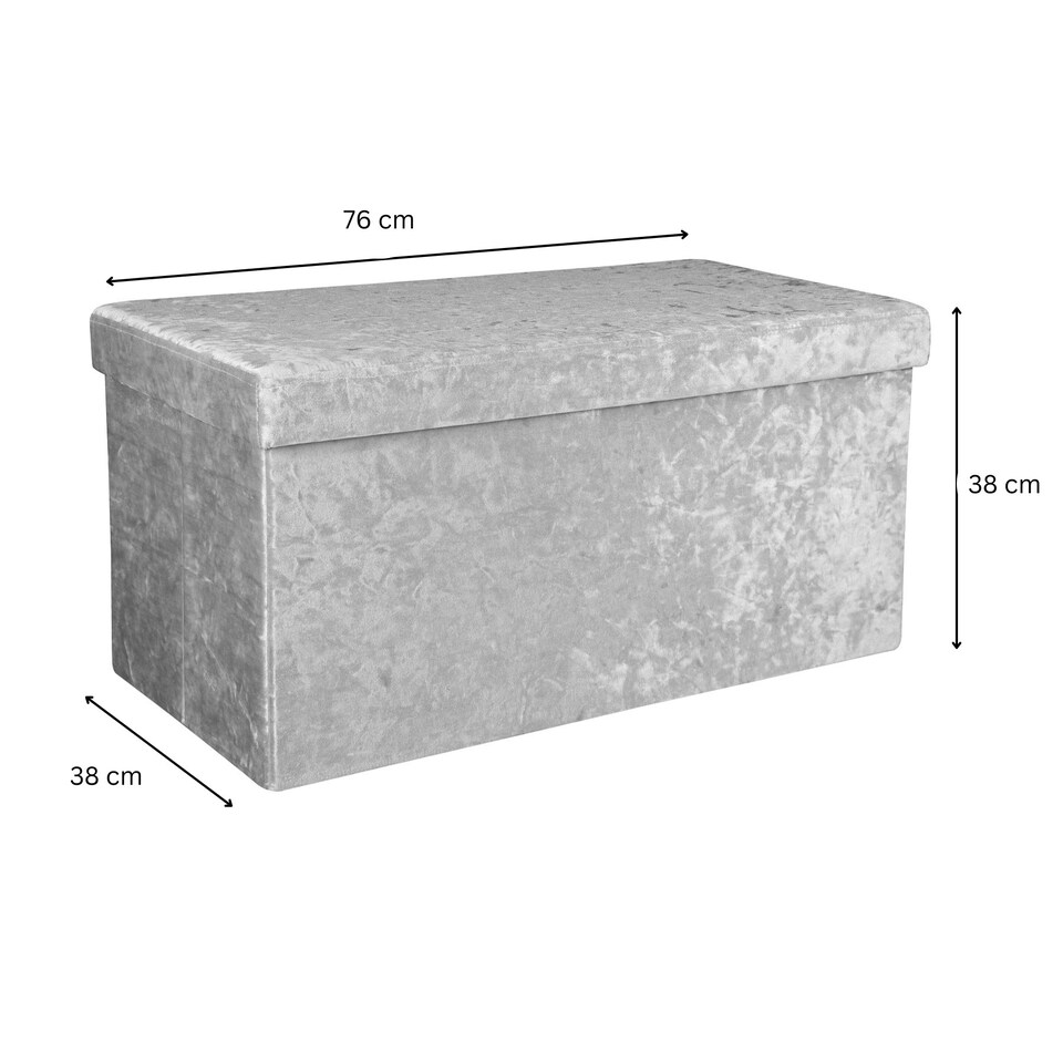 image 1 of Malmo Lift-Up Storage Ottoman Chest Box Multi