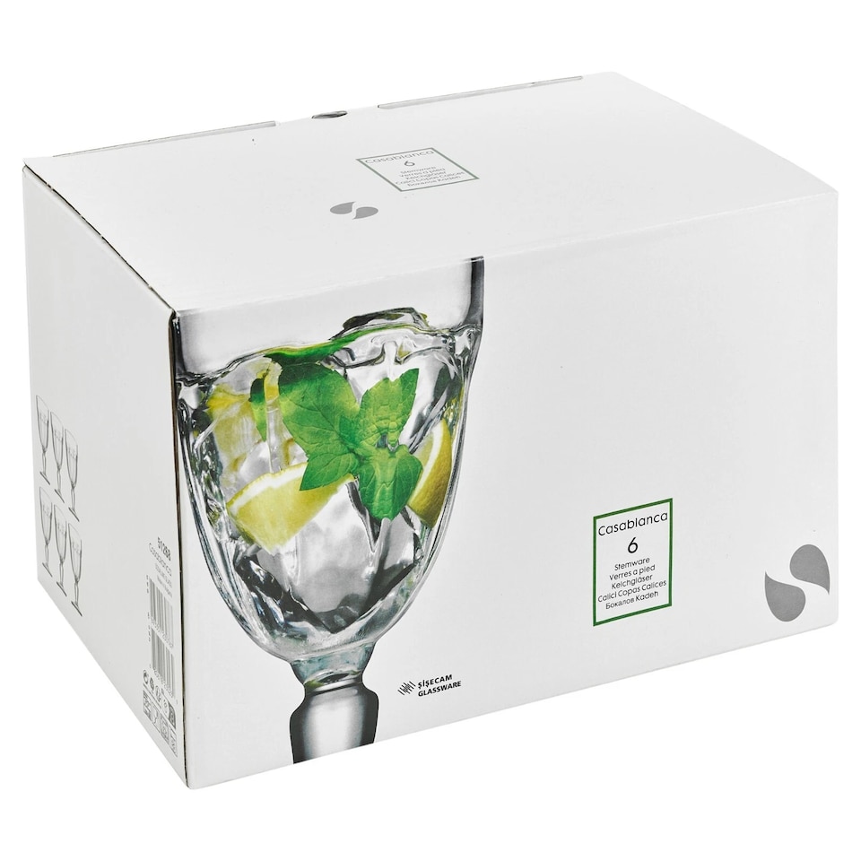 image 1 of Set of 6 320ml Red Sparkling Wine Glasses Glass Goblet Stemmed Base Glassware Set of 6 x 320ml Red Sparkling Wine Glasses Glass Goblet Stemmed Base Glassware