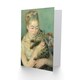 image 2 of Pierre Auguste Renoir Art Card Woman with a Cat
