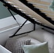 image 3 of Dawson White Wooden Ottoman Bed King Size | White