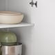 image 7 of SoBuy Kitchen Trolley with Drawer and 2 Doors, White/Natural Wood, 29.1x18.1x35.8 inches, 27.9 kg - FKW119-WN