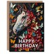 image 1 of Butterflies Horse Mosaic Nature Floral Portrait Child Kids Birthday Card