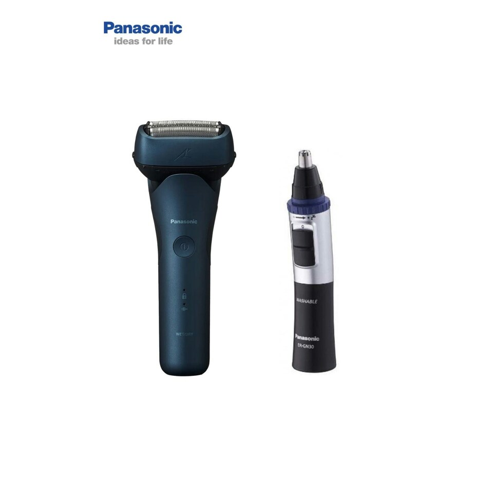 image 1 of Panasonic ES-LT4B Black Waterproof Men's Electric Shaver & Wet & Dry Electric Facial Hair Trimmer Set