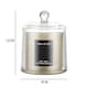 image 8 of Living and Home Soy Wax Scented Candle Lychee & White Tea - Grey | Multi | One Size