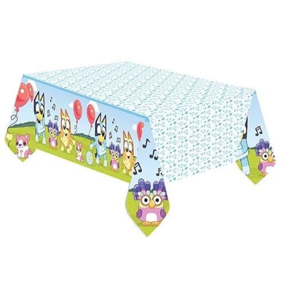 Bluey Paper Tablecover 1.8m x 1.2m Blue