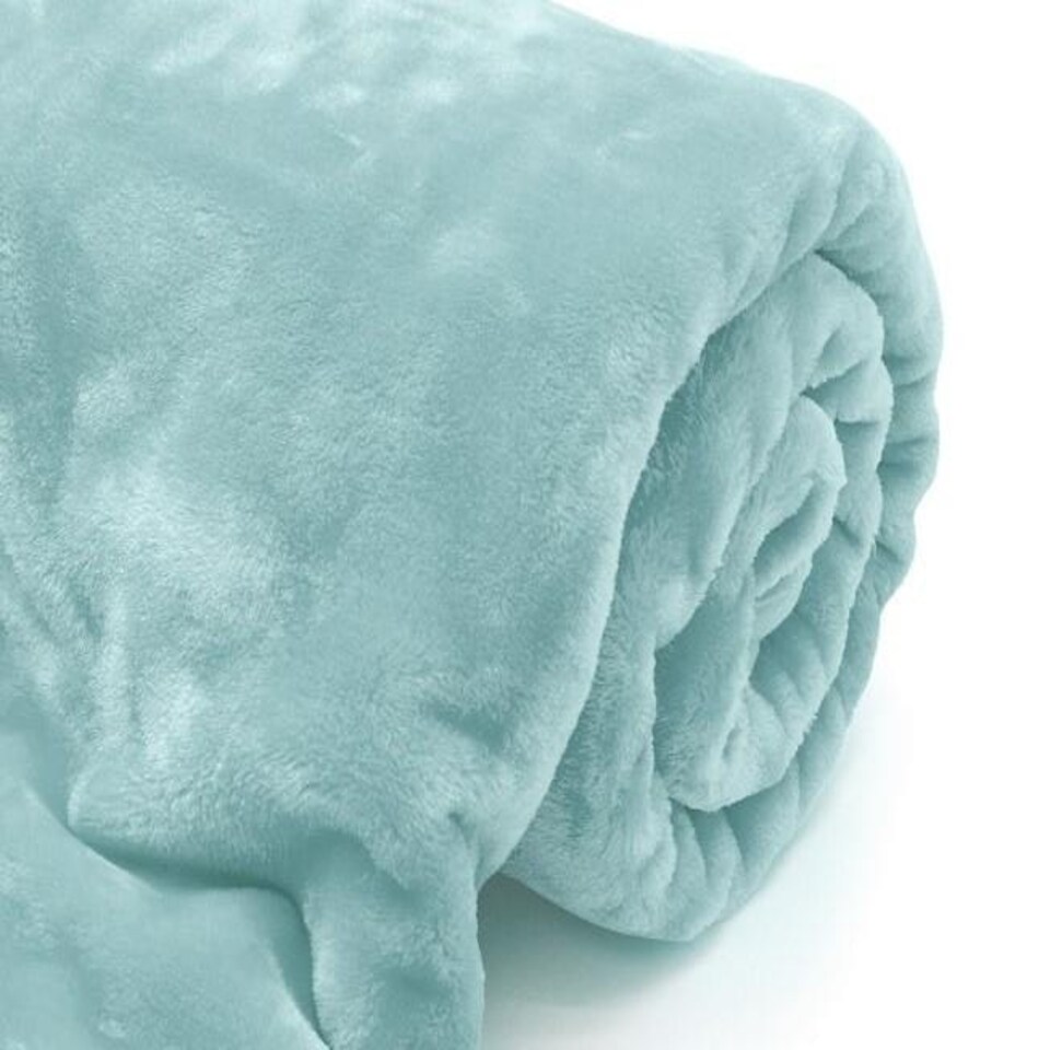 image 1 of Mink Duck Egg Blanket 200x240cm