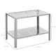 image 3 of Outsunny 2-Tier Plant Stand Storage Organizer Steel Display Shelf for Patio