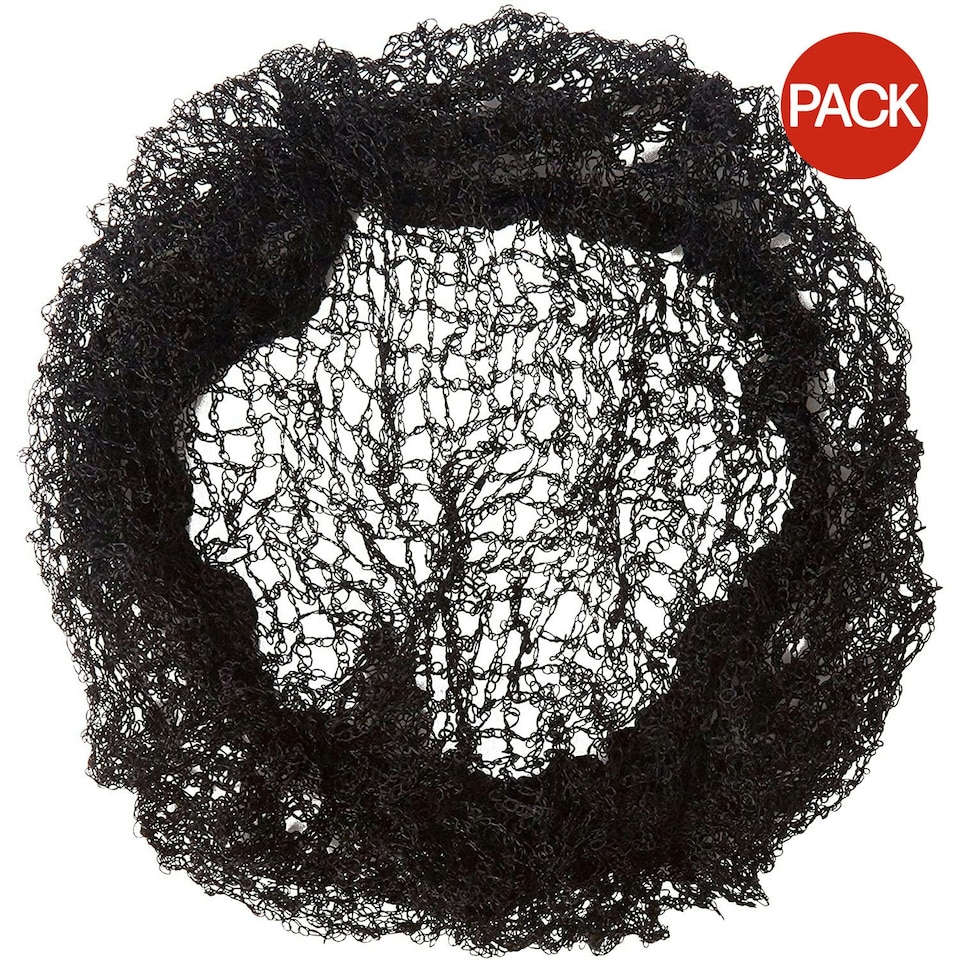 image 1 of Equi-Net Womens/Ladies Harpley Heavyweight Hair Net (Pack of 2) - Black - One Size Black
