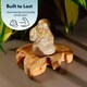 image 8 of Marco Paul25cm Wooden Maple Leaf Decorative Bowl Autumn Centrepiece Brown