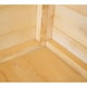 image 3 of Sun Pent 10 x 10 Feet Single Door with Eight Windows Dip Treated Wooden Garden Potting Shed Brown