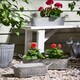 image 2 of Pamiers Set of 3 Quatrefoil Planters Grey